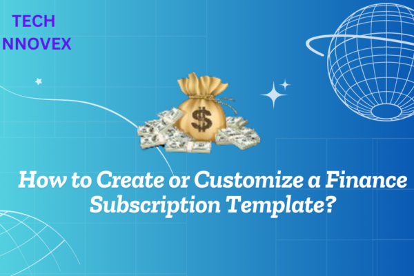 Finance Subscription Template