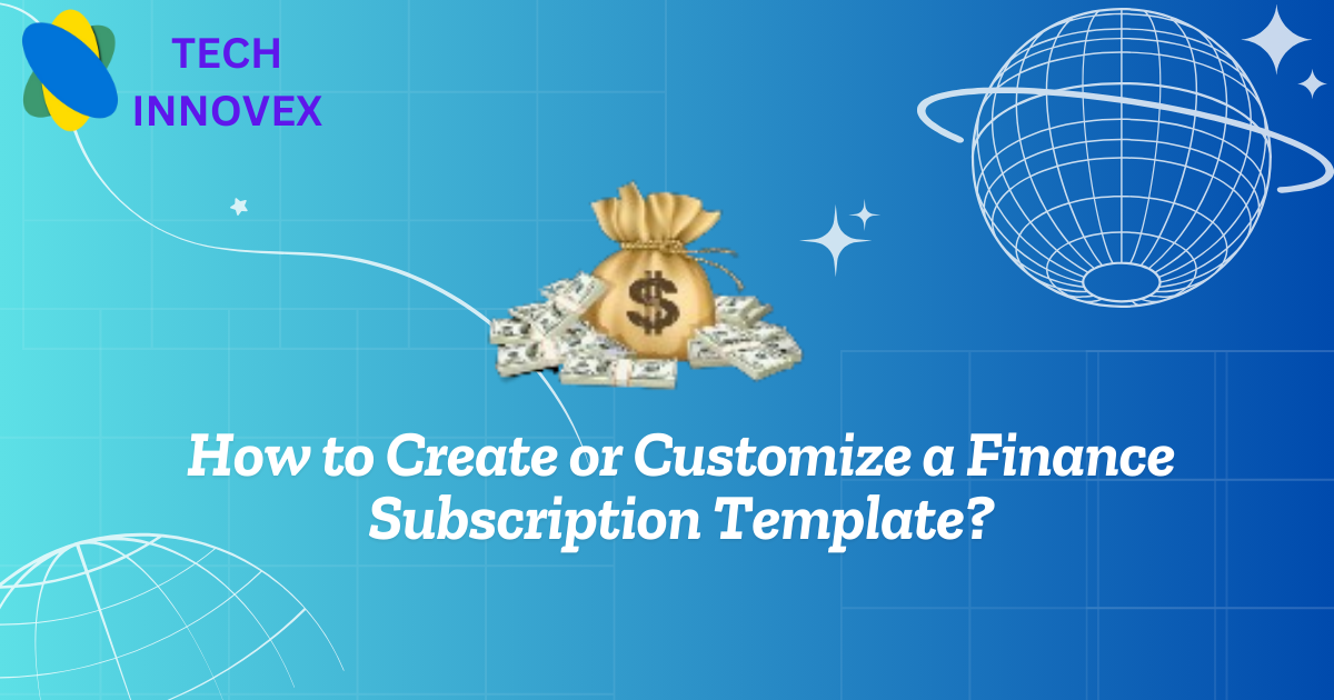 Finance Subscription Template